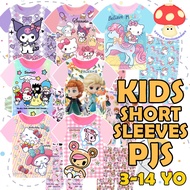 [SG SELLER LOCAL STOCK] + LITTLE MUSHROOMS + CHILDREN KIDS BOYS TODDLERS CUDDLE ME CARTOON COTTON PYJAMAS SLEEPING WEAR HOME WEAR CASUAL WEAR | HELLO KITTY DONIUTELLA SANRIO FROZEN ELSA UNICORN  ||