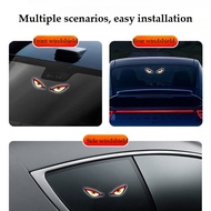 Car Evil Eye Headlights | Car Solar Triangular Window Evil Eye Ambient Lights