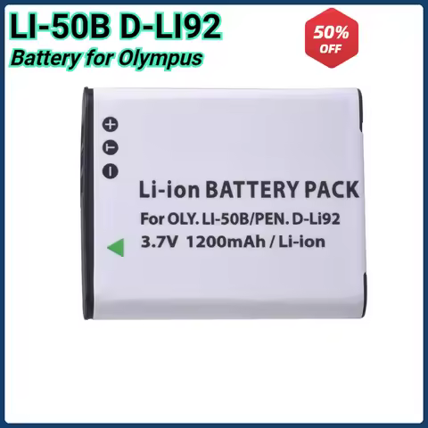Li-50B Li 50B D-LI92 High Qualty Battery for Olympus SP 810 800UZ U6010 U6020 U9010 SZ14 SZ16 D755 U