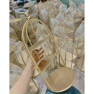 Gold Bird Cage Cosmetic Shelf