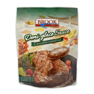 บรูค เดมิ-กลาส ซอส (ซอสสำหรับราดเนื้อสัตว์และผัก) 120 กรัม Brook Demi-Glace Sauce 120 g.