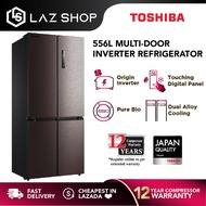 Toshiba 556L Multi-Door Inverter Refrigerator GR-RF610WE | Plasma Pure Sterilisation Fridge | Digita