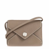 【TORY BURCH】專櫃經典款 Lanyard 防刮皮革釦式信封卡夾/零錢包(背帶可拆)