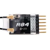 4CH R84 V2วิทยุสื่อสารสำหรับตัวรับ RC คลื่นวิทยุที่เข้ากันได้กับ PWM สำหรับ Frsky D8 D16 SFHSS เครื่