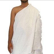Kain ihram/ pakaian ihram untuk lelaki dewasa. Kain berkualiti (1200gram), saiz 90x45.