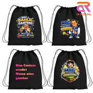 CHILDREN'S CARRYING BAG, CHILDREN'S SCHOOL BAG, DRAWSTRING BAG, CHILDREN'S STRINGBAG, MAS BAHLIL, HA