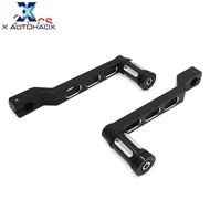 X AUTOHAUX 2Pcs Black Metal Motorcycle Gear Shifter Shift Lever Pedal for Harley Davidson
