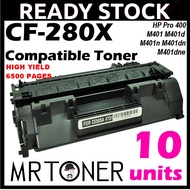 10x CF280X 80x Laserjet Pro Compatible 400 M401 M401d M401dn M401n M425dw M425dn