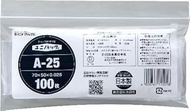 Made in Japan, Seinichi A-25 Polyethylene Bags with Zipper, 2.8 x 2.0 x 0.01 inches (70 x 50 x 0.025
