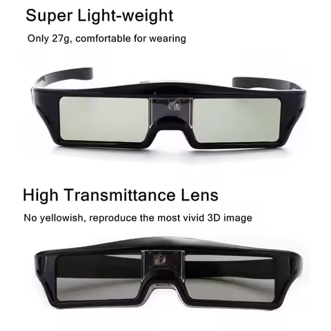 AT41 Rechargeable Active Shutter 3D Glasses For Optoma Benq Acer Sony ALL DLP Projector