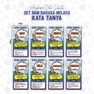 1 MALAY LANGUAGE FUEL SET SHIPDAY - QUESTION WORDS ABM MALAY/ MALAY FUEL/ BANNER/ MALAY SUBJEK/