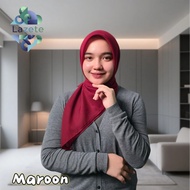 Vintage Paris Hijab Plain Square 72 Colors Lazete