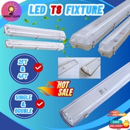 🔥HOT 🔥Anti Corrosive/Weatherproof LED T8 Single Circuit Casing For T8 LED Double Input Tube Casing l