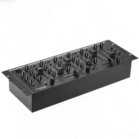 Professional DJ Mixer 5 Channel Output With EQ Music DJ Mixer