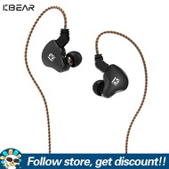 KBEAR หูฟังอินเอียร์ KS2หูฟังไฮบริด DD + BAหูฟังเพลง HiFi หูฟัง IEM หูฟังแบบมีสายกีฬาวิ่งชุดหูฟังเล่