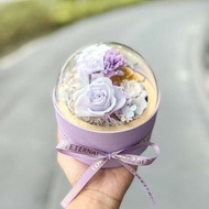 【專業農】Flower Plus 丁香紫 | 樂透球永生花盒