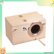 Pet Wood Parakeet Budgie Cockatiel Breeding Nesting Bird Avery Cage Box YW