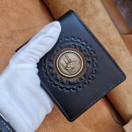 Ví Nam -Bóp Da Bò Cao Cấp Cefiro Logo Tộc Trưởng -ví da nam ví đứng thiết kế nhiều ngăn đựng tiền đự