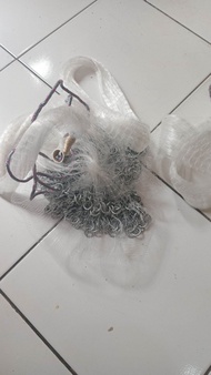 jala lempar ikan waderlunjar lobang terkecil 3/8inchi 15meter