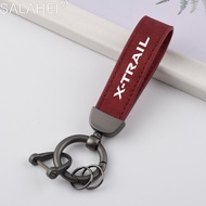 Zinc Alloy Luxury Genuine Leather for Nissan X-TRAIL XTRAIL T30 T31 T32 Universal Car Keychains Key Ring Holder Jewelry Custom