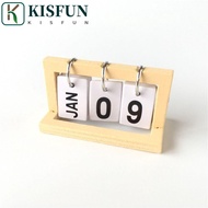 KISFUN Mini Calendar, Creative Model Office Desk Decoration, Bedroom Funny Simulation Small Desk Calendar Dolls