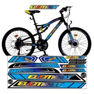 BIKE DESIGN BLUE BIKE ELEMENT STICKER STRIPING