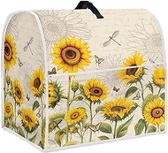 Baxinh Mixer Cover, Sunflower Butterfly Dragonfly Printed Stand Mixer Cover with Accessory Storage Pocket and Handles, Kitchen Aid Mixer Cover Suitable for Most Tilt Head and Bowl Lift Models