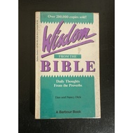 Booksale: Wisdom from the Bible by Dan and Nancy Dick