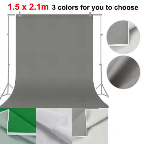 1.5 * 2.1m/ 5 * 7ft Vinyl Photography Background Screen Green Grey White Portrait Photography Backdr