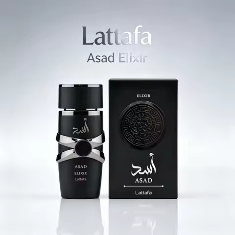 Lattafa Asad Elixir Eau De Parfum Spray For Women Men Long‑Lasting Spicy Tobacco Woody Scent Cool Ni