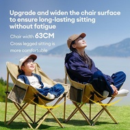 Foldable Moon Chair Outdoor Camping Chair Mini Kerusi Healing Picnic Hiking Chair Beach Barang Moon 