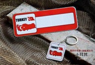 【國旗商品創意館】土耳其造型複寫停車牌+鑰匙圈/Turkey/避免車子被砸、拖吊