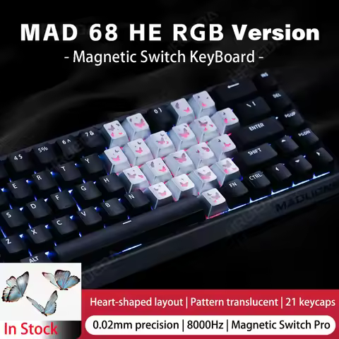 MADLIONS Mad 60 68 HE Mad 68 R Mad 68 Pro Magnetic Switch Mechanical Keyboard Wired RGB Hot Swap 8KH