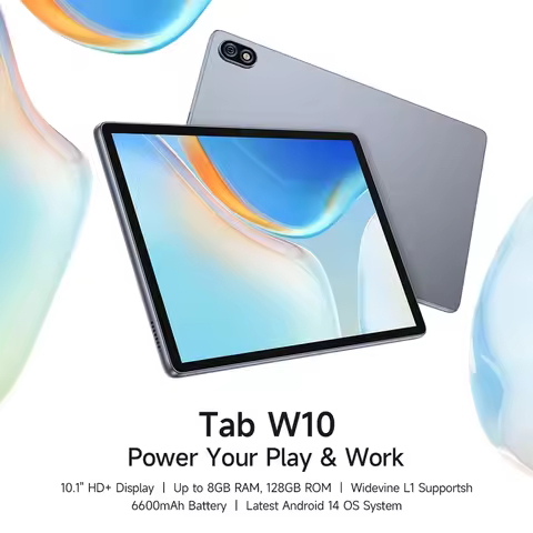Ulefone Tab W10 WiFi Tablet PC Gift Pack Version 4GB+128GB 10.1 inch Android 14 6600mAh Unisoc T606