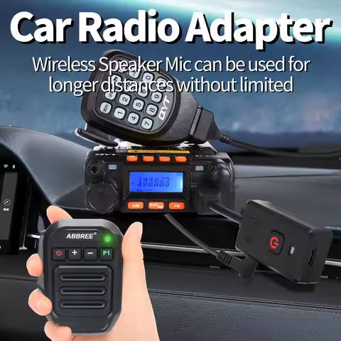 ABBREE Wireless Bluetooth Speaker Microphone Handheld Mic K Type/8 Pin For Quansheng UV-K5(8) K6 Bao