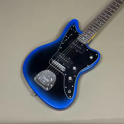 1959 Jazzmaster Journeyman Metallic blue Electric Guitar Wide Lollar Pickups,black Pickguard,free sh
