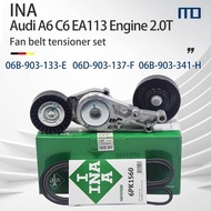 FAN BELT TENSIONER AUDI A4 B6 B7 A6 C6 2.0T FAN BELT TENSIONER SET 06B903133E 06D903137F 06B903341B