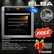 (AUTHORISED DEALER) ELBA Built In Oven 67L/70L (STAINLESS STEEL) EBO-E7081D(SS) / elba 7081 70L/ elb