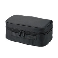 MUJI กล่องเครื่องสำอางไนลอน เล็ก จัดเก็บแบบพกพา กระเป๋าใส่อุปกรณ์อาบน้ำ กระเป๋าเครื่องสำอางเดินทาง OGB36A0A สีดำ S
