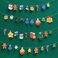 Christmas Greetings Card XMAS Tree  Snow Man Deer Socks gingerbread man gift