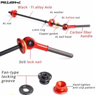 Risk Quick Release Titanium Alloy QR Road Bike MTB Black
