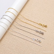 Pin Bead Chain Women's Necklace Without Pendant Pure Silver Single Chain Beaded Sparkling Universal 