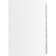 27 Keping Pembahagi Abjad Tab A-Z untuk 3 Pengikat Cincin 5 1/2 x 8 1/2 Inci Pembahagi Pengikat Hala