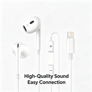 Gen4 Flat Plug Wired In-Ear Earphones with Mic, Gaming Headsets for Smartphones, Laptops, Computers,