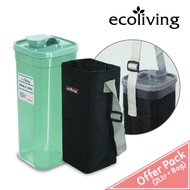 ECO LIVING OFFER PACK 1.5/2Ltr Square Water Tumbler Bottle W/Bag Pouch & Strip ECO-428/EG-A ECO-429/