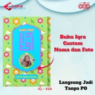 Custom Children's Iqro Book IQ-45A/ (Can Write Name and Photo) Colors and Black and White - Iqra Vol