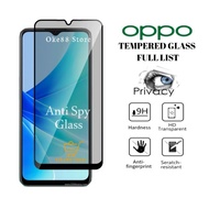 HITAM LAYAR Tempered Glass Anti Spy Full Screen Oppo F3 F5 F5 Youth F7 F7 Youth F9 F9 Pro F11 F11 Pro F17 Pro F19 F17 F19 Pro F19 Pro Plus F15 Screen Protector Anti Scratch Glass Full Screen List Black