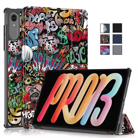 For Lenovo Xiaoxin Pad Pro 13 Case TB376FC Trifold Magnetic Leather Smart Painted Cover For Xiaoxin 