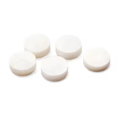 10Pcs White Seashell Fret Markers 6.3mm Guitar Fretboard Inlays Portable Easy Mount Remove No Perfor