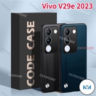 KK Vivo V29e 2023 Luxury Plain Leather Casing Shockproof Phone Case For Vivo V29e V 29 29V V29E Vivo
